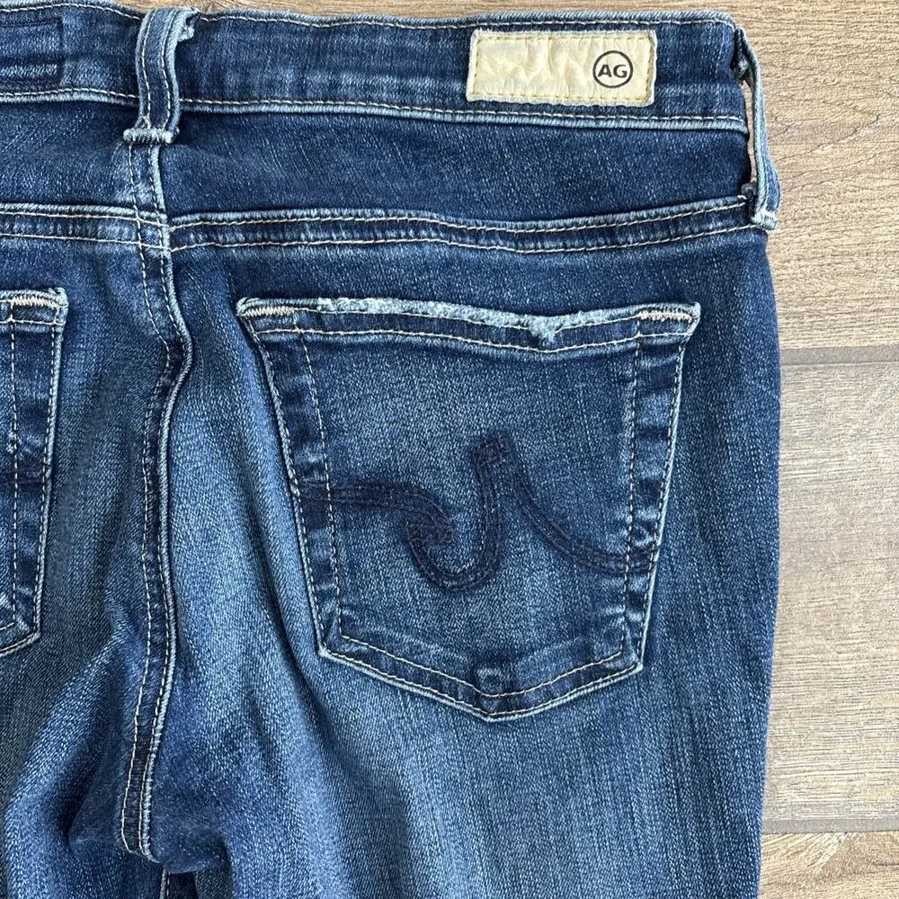 AG Adriano Goldschmied The Legging Ankle Jeans Womens 26 Blue Distressed Skinny